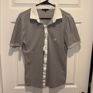 Horse Pilot Men’s Grey Button Down (mark on it could prob washed out) Sz Med